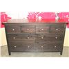 Image 1 : MODER 8-DRAWER ESPRESSO DRESSER