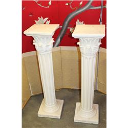 PAIR OF DECORATIVE PILLARS