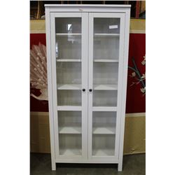 WHITE GLAS DOOR CABINET