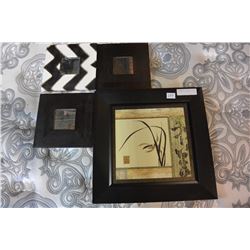 3 DECORATIVE MIRRORS & PICTURE