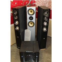 THREE THEATRE RESEARCH FLOOR SPEAKERS AND SURROUND SOUND