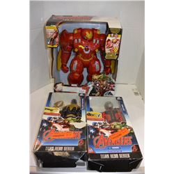 3 AVENGERS ACTION FIGURES
