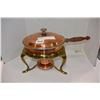 Image 1 : LOT OF BRASS & COPPER FOOD WARMERS