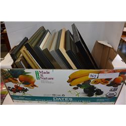 BOX OF FRAMED PICTURES