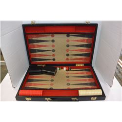 CASED BACKGAMMON BOARD