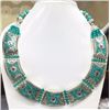 Image 1 : Tibet Hand Made Natural Turquoise Royal  Necklace