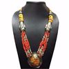 Image 1 : Tibet Hand Made Natural Amber Coral Turquoise Necklace