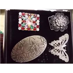 FANCY BELT BUCKLES - 4 TTL