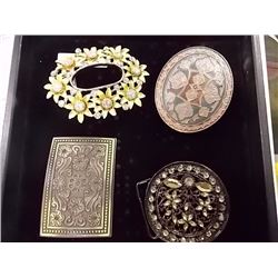 FANCY BELT BUCKLES- 4 TTL