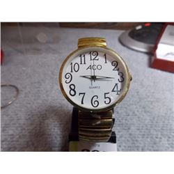 ACO QUARTZ WATCH - STAINLESS STEEL - WITH STRETCH BAND