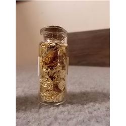 VIAL OF24K YELLOW  GOLD FLAKES