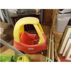 CHILD'S RIDE ON CAR - "LITTLE TIKES"- RED & YELLOW