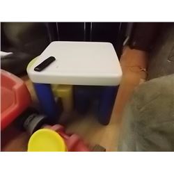 CHILDS TALBE & 2 CHAIRS - "LITTLE TIKES"