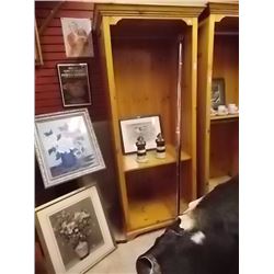 RUSTIC PINE  WOOD CABINET - 7' TALL