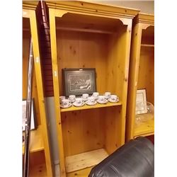 RUSTIC PINE  WOOD CABINET - 7' TALL
