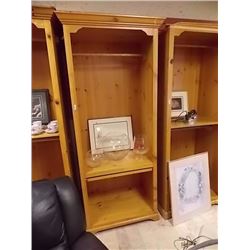 RUSTIC PINE  WOOD CABINET - 7' TALL