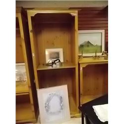 RUSTIC PINE  WOOD CABINET - 7' TALL