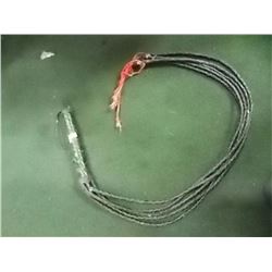 LEATHER WHIP - CAT'O 9 - 5 STAND