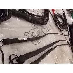 LEATHER WHIP - SINGLE 4 STRAND BRAID  ~ 6-7' LONG