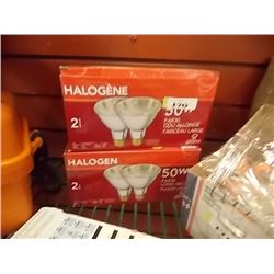 HALOGEN LIGHTS - 50W - 2 BOXES