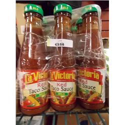 HOT SAUCE -"LA VICTORIA" - 6 X8 OZ - SALSA BRAVA - -MILD