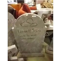 RUSTIC WOOD TOMBSTONE - 35" TALL - FRANK N'STEIN
