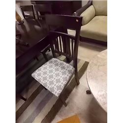 NEW DINING CHAIRS - ESPRESSO FINISH - 6 X BID