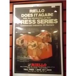 FRAME PICTURE - "RIELLO DOES IT AGAIN - 12" X 18"