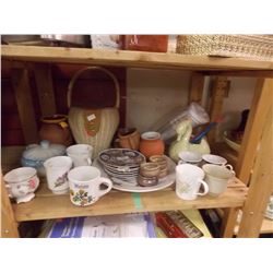 SHELF LOT OF COLLECTABLES AND OTHER