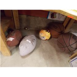 BALL - 2 BASKET BALLS  & 2 FOOT BALLS = 5 PC TTL