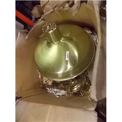 CEILING LIGHTS - BRASS & WHITE - 2 TTL