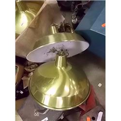 CEILING LIGHTS - BRASS & WHITE - 2 TTL
