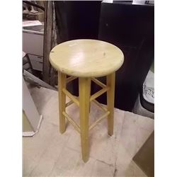 WOOD BAR STOOL 29"
