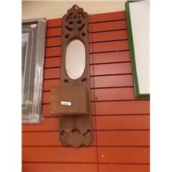 HANGING HALL MIRROR WITH SHELF 36"