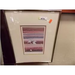 PICTURE- "TUNDRA DUSK" SIGNED BY ARTIST RICK BEAVER 14.5"x11.5"
