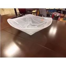 DESIGNER BOWL- SMOKEY SWIRLS GLASS