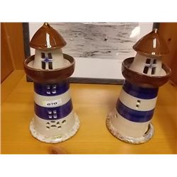 CERAMIC LIGHT HOUSES - 2 TTL