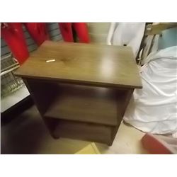 2 TIER WOOD CART ON WHEELS