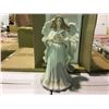 Image 2 : ONE CASE OF 12 PORCELAIN FIGURINES 8" ANGEL WITH DOVE