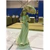 Image 2 : 1 CASE OF 18 PORCELAIN FIGURINES - 11" LADY WITH UMBRELLA