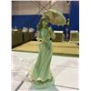 Image 2 : 1 CASE OF 18 PORCELAIN FIGURINES - 11" LADY WITH UMBRELLA