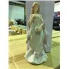 Image 2 : 1 CASE OF 12 PORCELAIN FIGURINES - 9 1/2" LADY WITH FLORAL DRESS