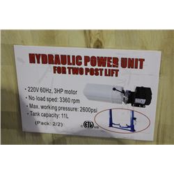 HEAVY DUTY 8800LBS 2 POST BOTTOM PLATE CAR LIFT