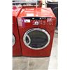 Image 2 : GE FRONT LOAD WASHER AND DRYER SET, RED