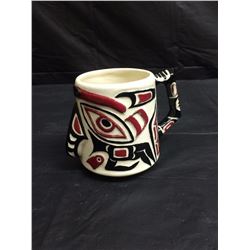 SIGNED NATIVE ART MUG FRANK BY RUTH