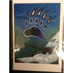 NATIVE ART PRINT BY HUBERT BILLY
