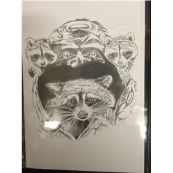 NATIVE ART PRINT BY HUBERT BILLY