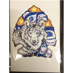 NATIVE ART PRINT BY HUBERT BILLY