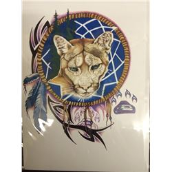 NATIVE ART PRINT BY HUBERT BILLY