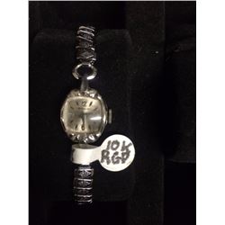 AUTHENTIC 10K GOLD PLATED WOMENS MEDALIST WATCH
